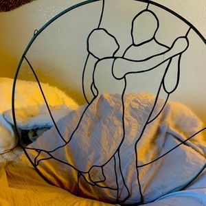 Beautiful glass decor of a man & woman dancing